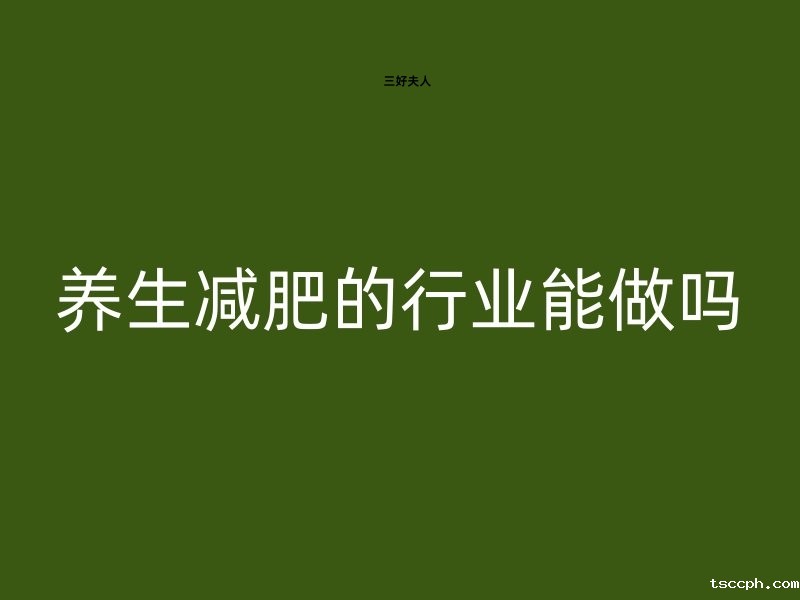 🌿养生减肥的行业能做吗?🌟插图 🌿养生减肥的行业能做吗?🌟插图