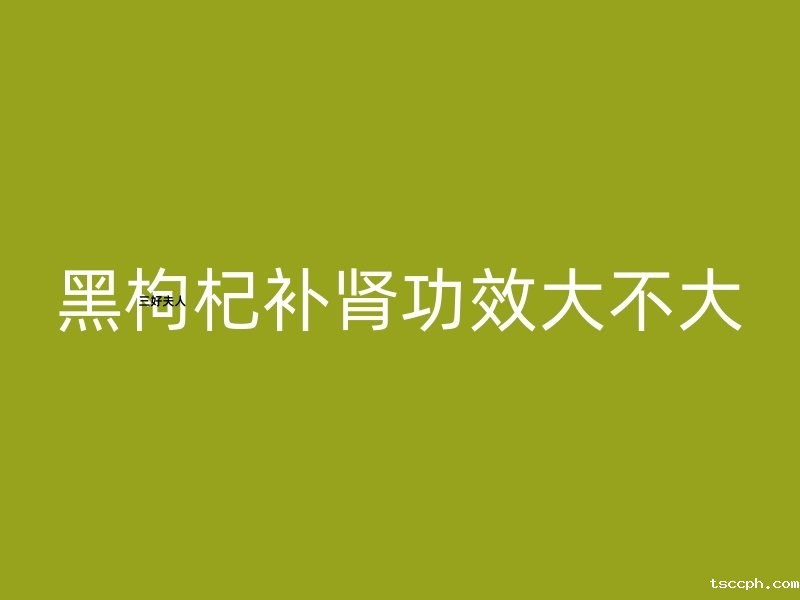 黑枸杞补肾功效大不大？插图